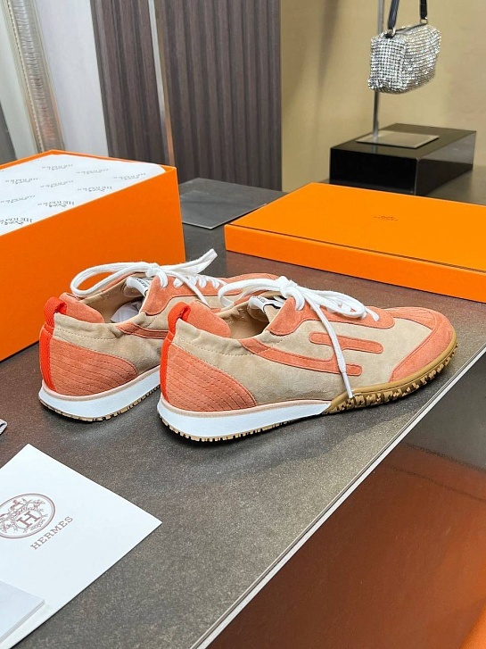 Женские комбинированные кроссовки Hermes Premium