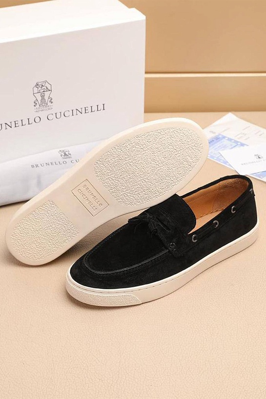 Мужские замшевые лоферы Brunello Cucinelli