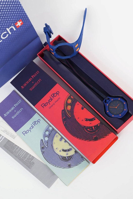 Часы Audemars Piguet x Swatch "Royal Pop" Orenji Hachi premium