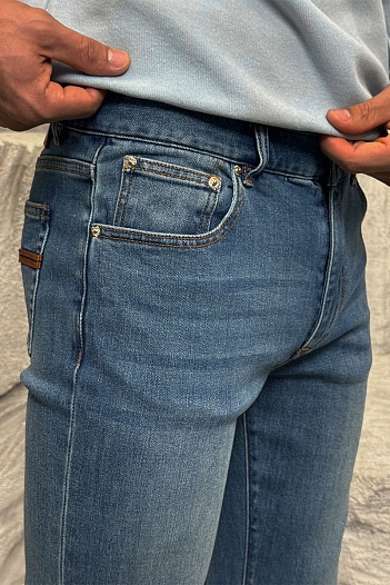 Мужские синие джинсы Zegna Premium   