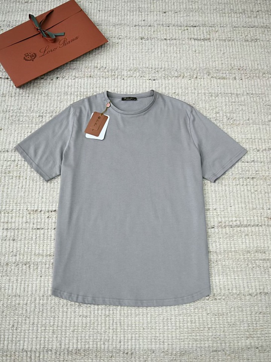 Мужская серая футболка Loro Piana premium