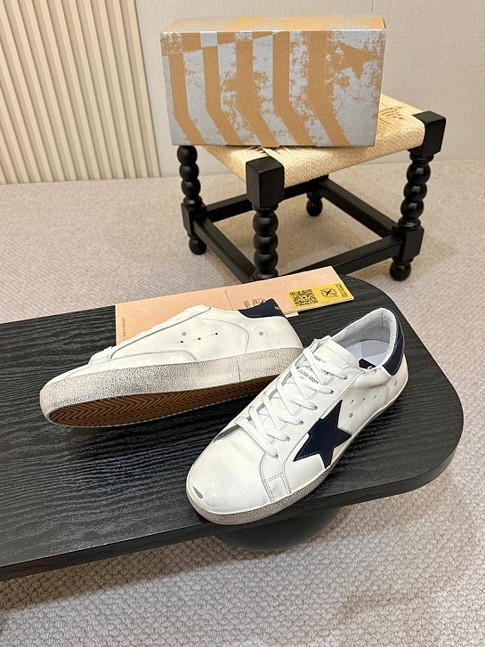 Мужские кожаные кроссовки Golden Goose Super-Star