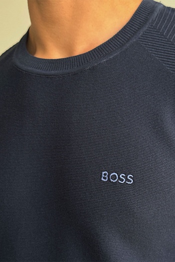 Мужская кофта Hugo Boss тёмно-синего цвета   