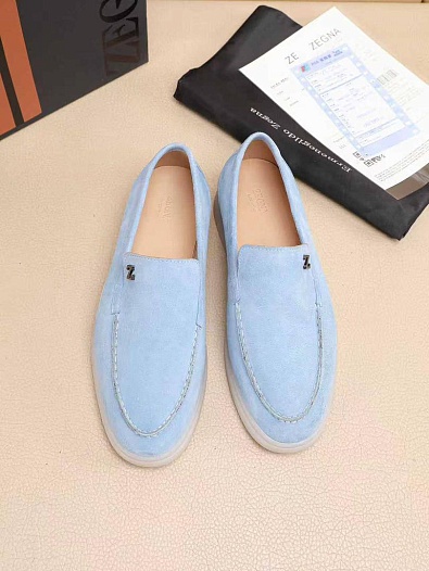 Мужские замшевые лоферы Ermenegildo Zegna   