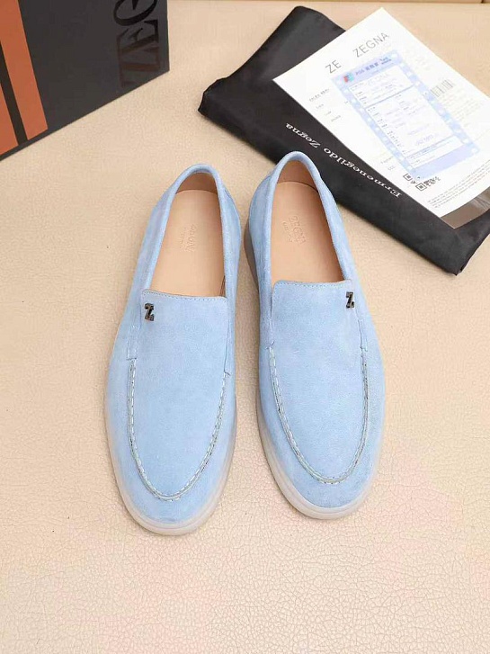 Мужские замшевые лоферы Ermenegildo Zegna