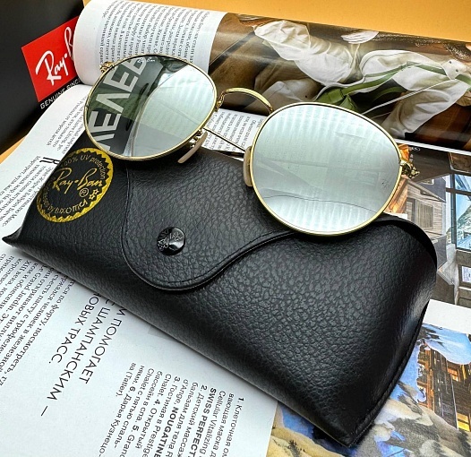 Солнцезащитные очки Ray-Ban Round Metal - Green Mirrored   