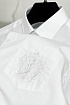 Мужская рубашка Balmain embroidered logo - White