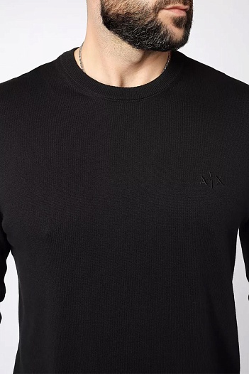 Мужская чёрная кофта Armani Exchange   