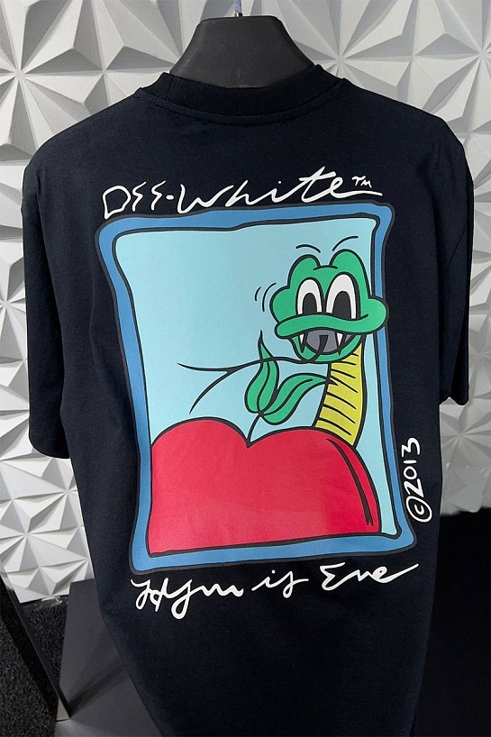 Белая оверсайз футболка Off-White Apple