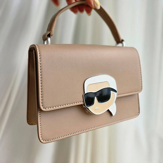 Женская сумка Karl Lagerfeld ikonik 22x15 см - Brown   