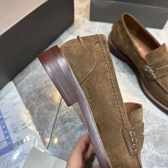 Мужские замшевые лоферы Brunello Cucinelli Premium