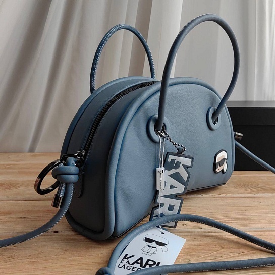 Кожаная сумка Karl Lagerfeld Half Moon 25x15 см