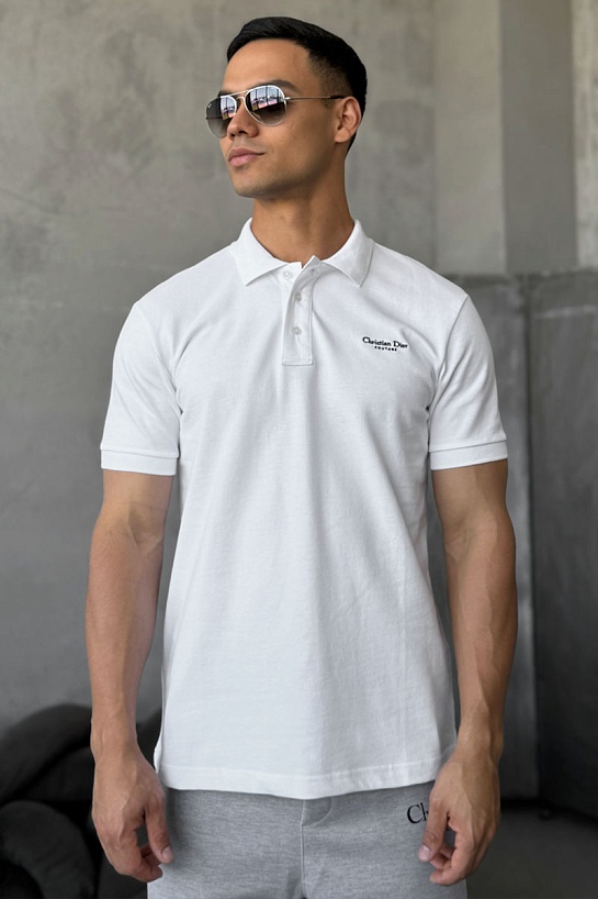 Мужское белое поло Christian Dior