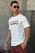 Мужская белая футболка Hugo Boss