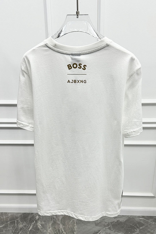 Мужская белая футболка Hugo Boss x AJBXNG