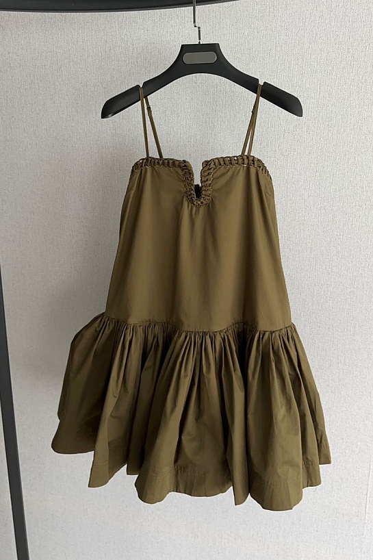 Женское платье Zimmermann зелёного цвета