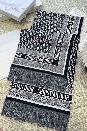 Шарф Dior Oblique Monogram premium 140x140 см   
