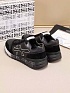 Комбинированные кроссовки с мехом Premiata low-top - Black
