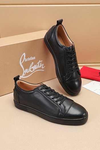 Кожаные кроссовки Christian Louboutin Louis Junior   