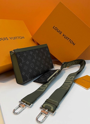 Кожаная сумка Louis Vuitton Gaston Wearable premium 22x14.5x4.5 см   