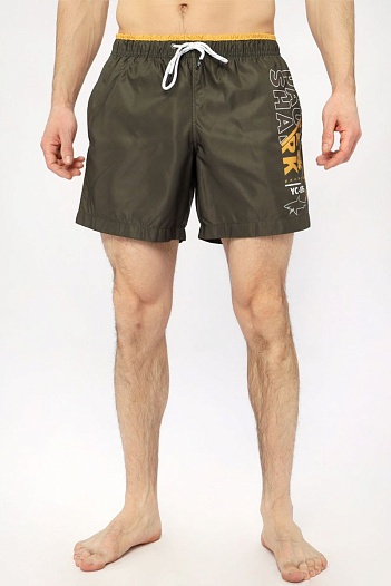 Мужские зелёные шорты Paul & Shark logo-patch   