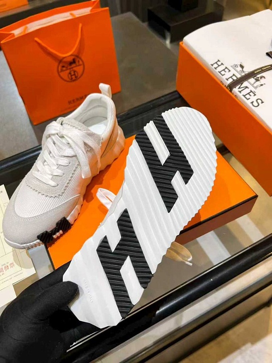 Женские комбинированные кроссовки Hermes Bouncing premium