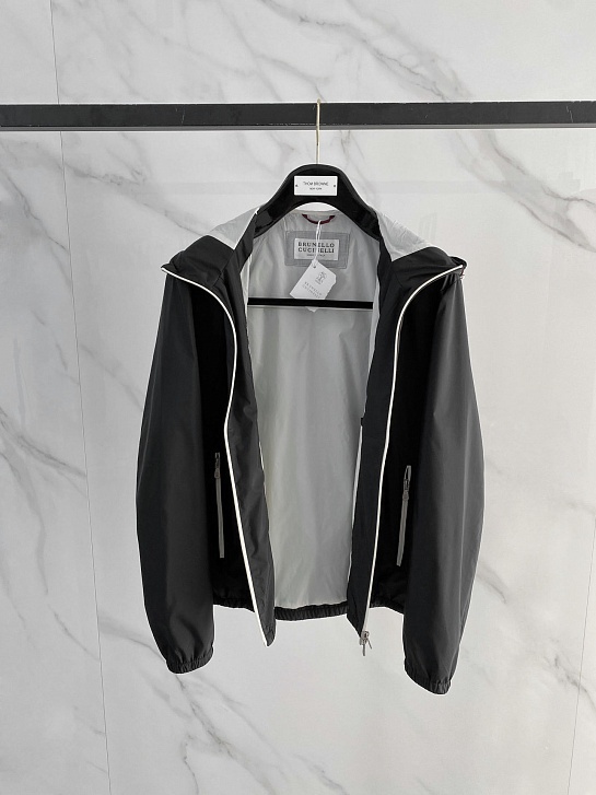 Мужская ветровка Brunello Cucinelli чёрного цвета