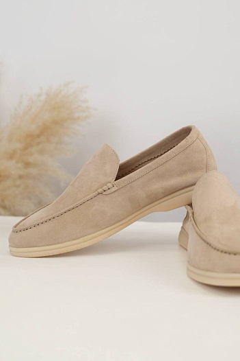 Мужские замшевые лоферы Loro Piana Summer Walk   