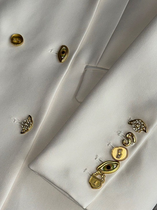 Женский белый пиджак Schiaparelli