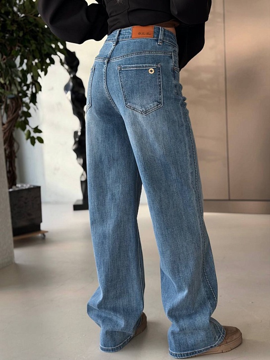 Синие женские джинсы Loro Piana premium