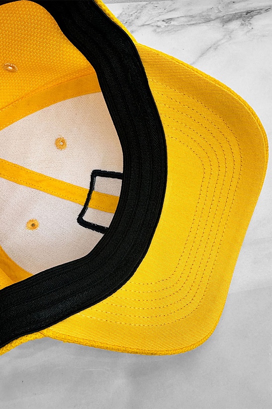 Мужская жёлтая бейсболка Paul & Shark logo-patch