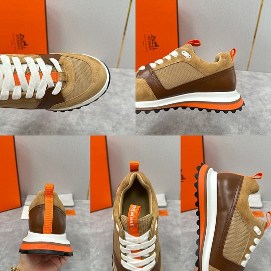 Мужские кроссовки Hermes Leader - Brown