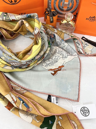 Платок Hermes Academia Hippica premium 140x140 см   