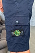 Синие шорты Stone Island cargo compass-patch