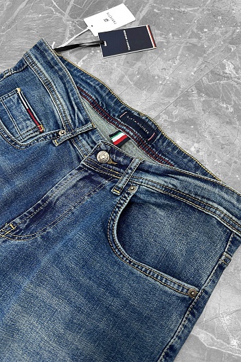 Мужские синие джинсы Tommy Hilfiger low-rise   