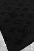 Чёрная оверсайз футболка Louis Vuitton Monogram All-over