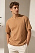 Коричневая оверсайз футболка Bottega Veneta basic