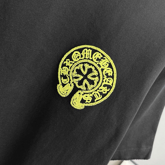 Чёрная оверсайз футболка Chrome Hearts Premium