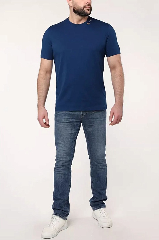 Мужская футболка Paul & Shark logo-patch - Indigo