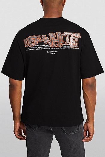 Оверсайз футболка Off-White Glitz Carlos - Black   