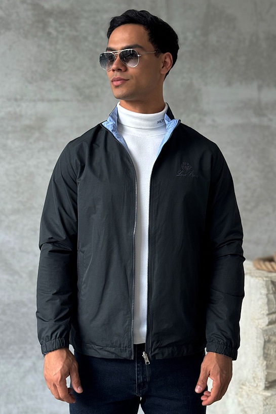 Двусторонняя ветровка Loro Piana - Black / Blue