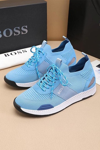 Текстильные кроссовки Hugo Boss Titanium - Blue   
