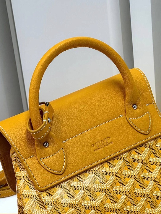 Женский рюкзак Goyard Alpin Mini Premium 23x19x9.5 см - Yellow