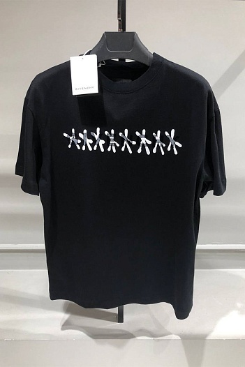 Чёрная оверсайз футболка Givenchy x Chito   