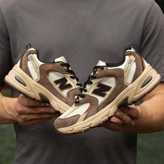 Кроссовки New Balance 530 Abzorb - Brown / White