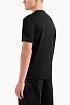 Мужская чёрная футболка Armani Exchange "Milano New York"