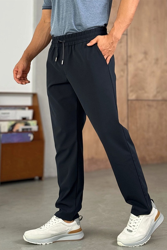 Мужские тёмно-синие штаны Zegna