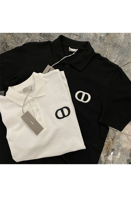 Классическое белое поло Dior CD Icon