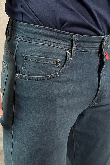 Мужские тёмно-синие джинсы Kiton   