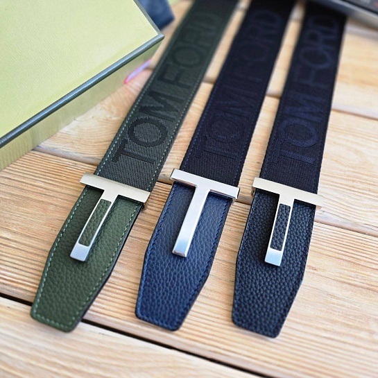 Двусторонний кожаный ремень Tom Ford (длина 105 см)